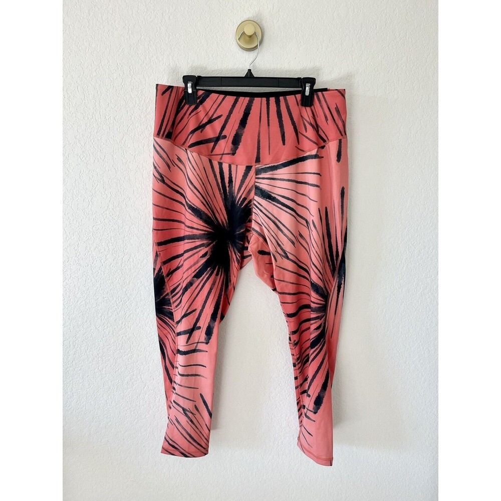 NWT $160 Womens 3X Adidas Tiger Print 7/8 Length Honore Leggings Yoga Pants